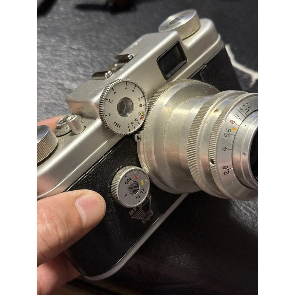 Vintage camera Argus C-4 lens F/2.8‎ 50mm With Case , Untested